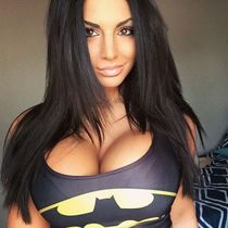 Beautiful wife spreading